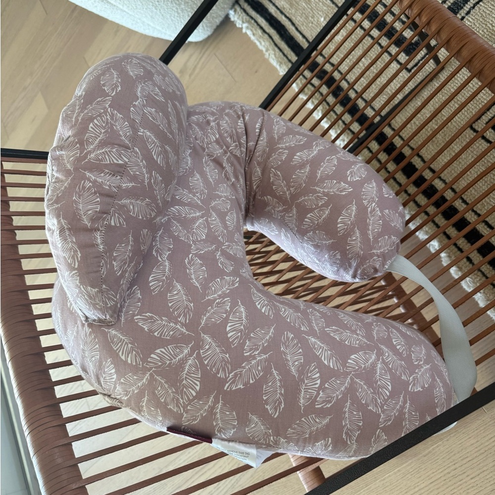 Kids Nursing Support Pillow in Dusty Rose Leaf Print